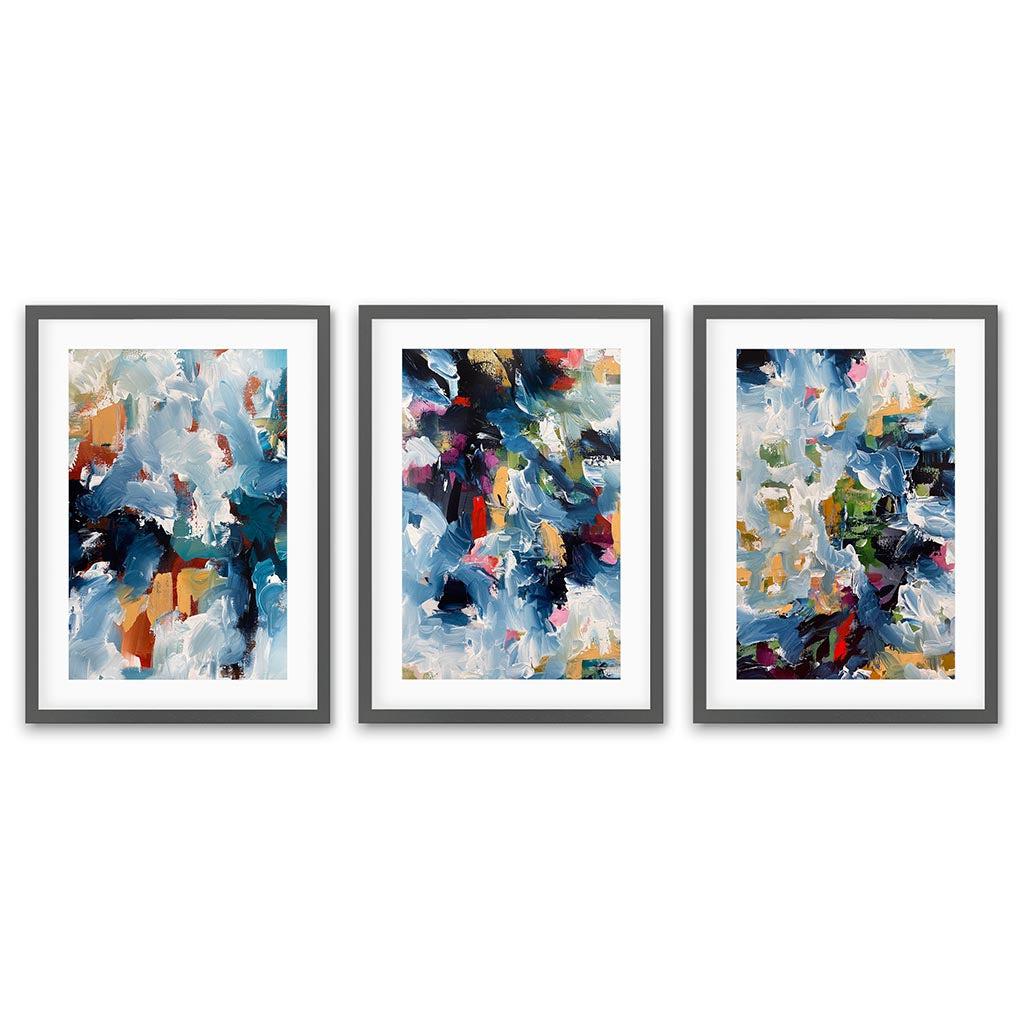 Winter Dew Print Set of 3 - Beautiful Wall Art Decor for Living Room, Bedroom & Office | Perfect Home Decoration Gift