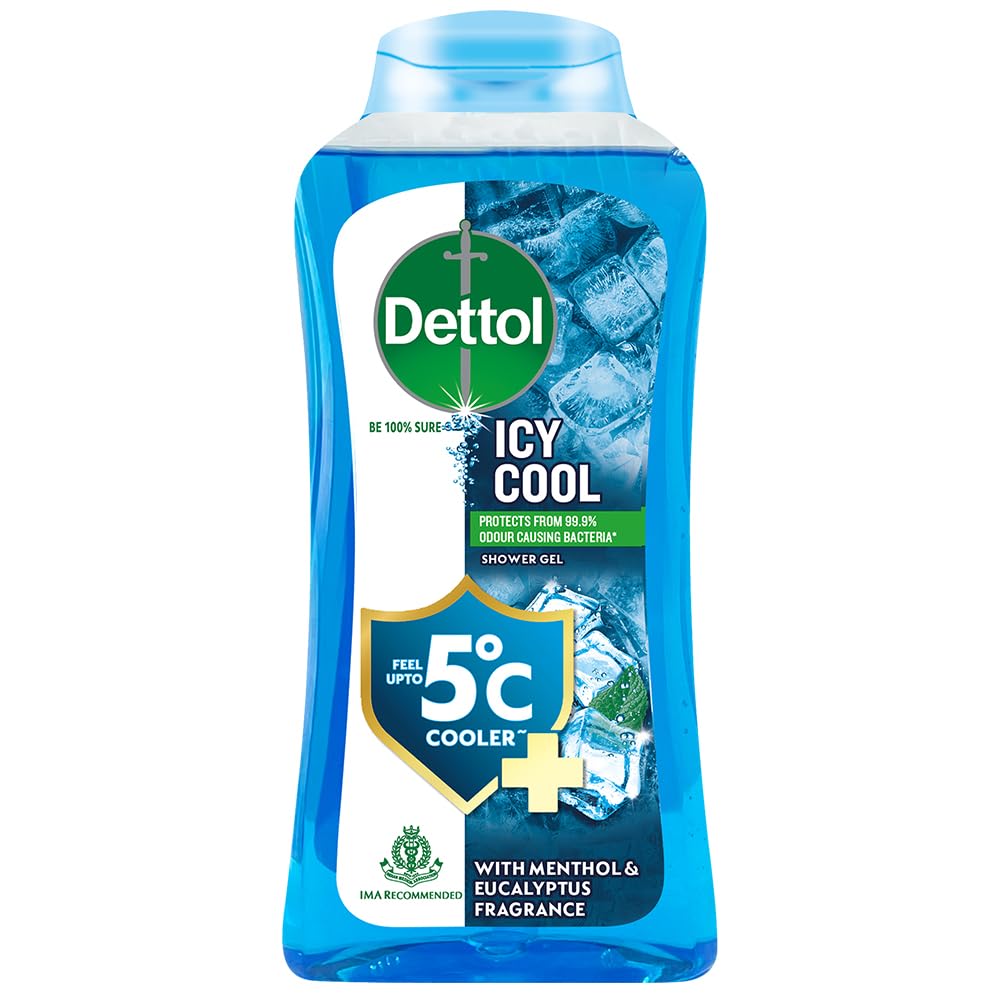 Dettol Cool Body Wash & Shower Gel - 250ml | Refreshing Antibacterial Cleanser for Men & Women | Perfect for Gym, Travel & Daily Hygiene
