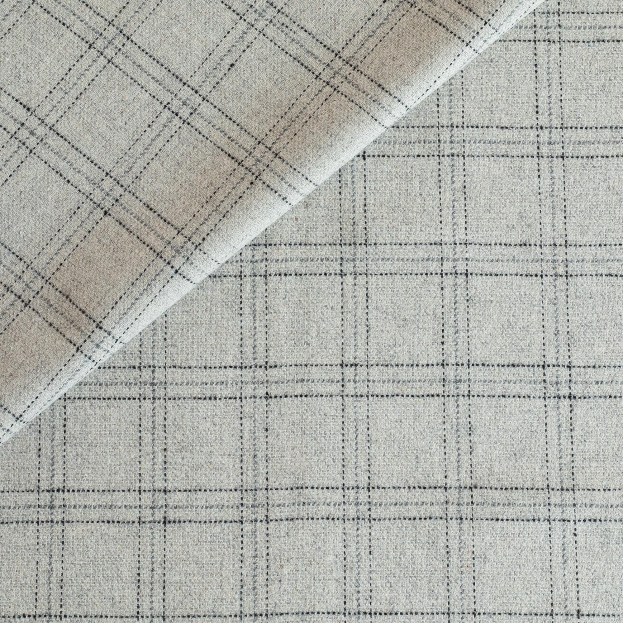 Premium Dorset Plaid Fabric - Light Grey Tartan Pattern for DIY Crafts, Home Decor & Fashion Accessories | Perfect for Sewing, Upholstery & Seasonal Projects