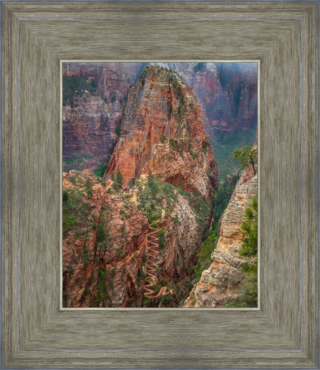 Angels Landing by Julie Kerr - Stunning Landscape Art Print for Home & Office Decor | Perfect for Living Rooms, Bedrooms, and Gifts