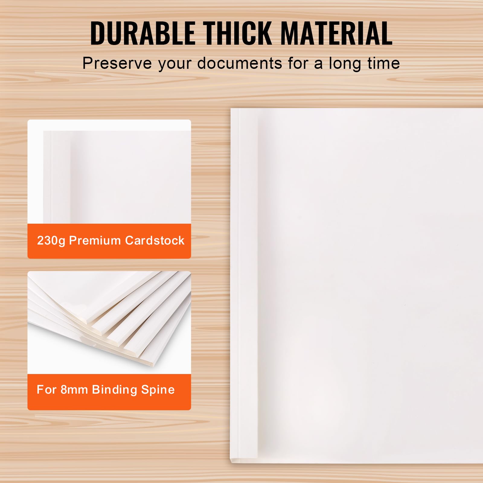 VEVOR 10 Pack Thermal Binding Covers - 5/16