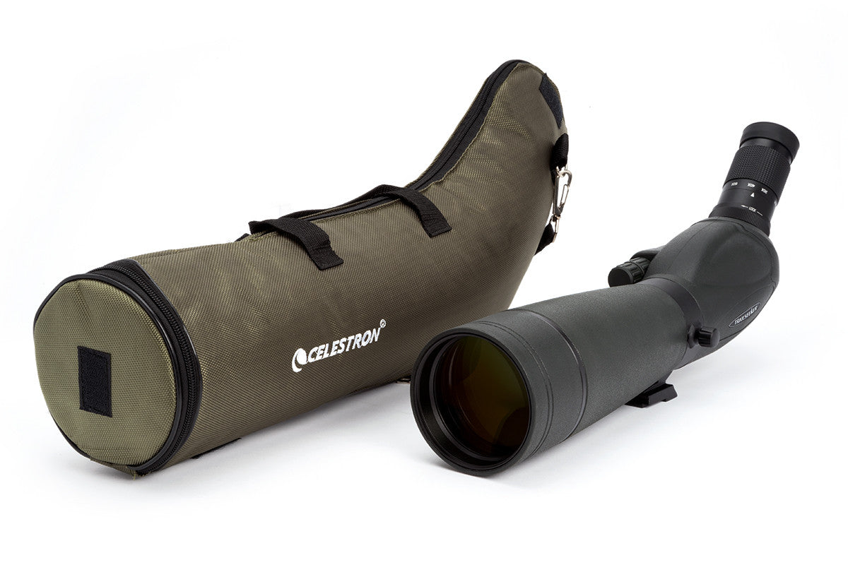 TrailSeeker 20-60x80mm Angled Zoom Spotting Scope for Hunting, Bird Watching & Outdoor Adventures - High Power Magnification for Long Range Viewing
