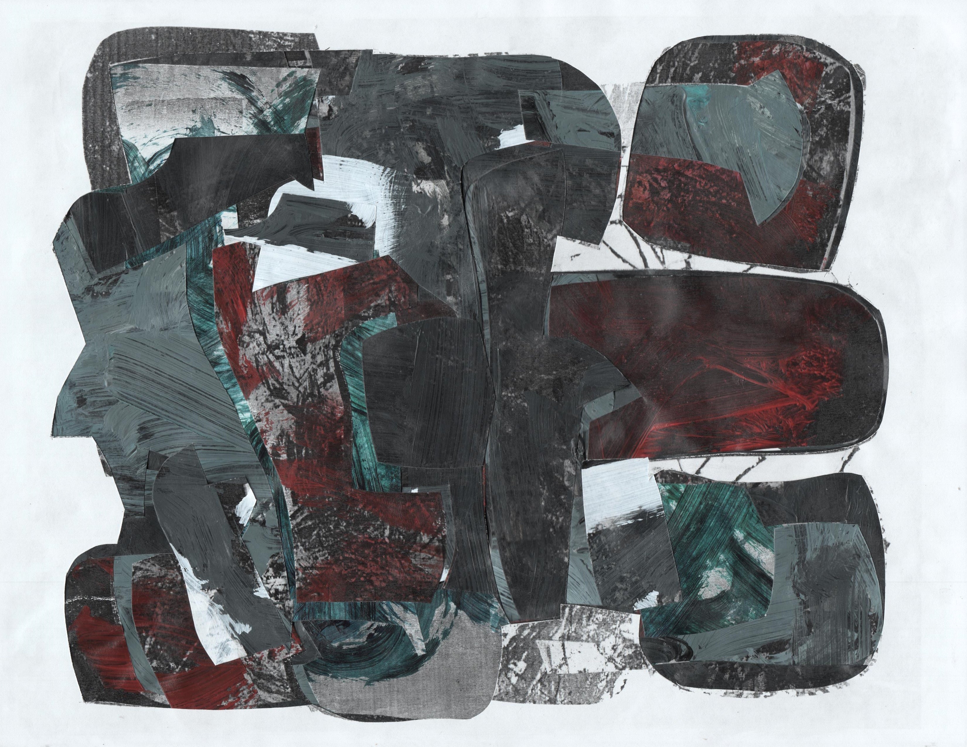 Michael Long: Untitled 1 - Abstract Art Print for Modern Home & Office Decor | Wall Art for Living Room, Bedroom, or Workspace