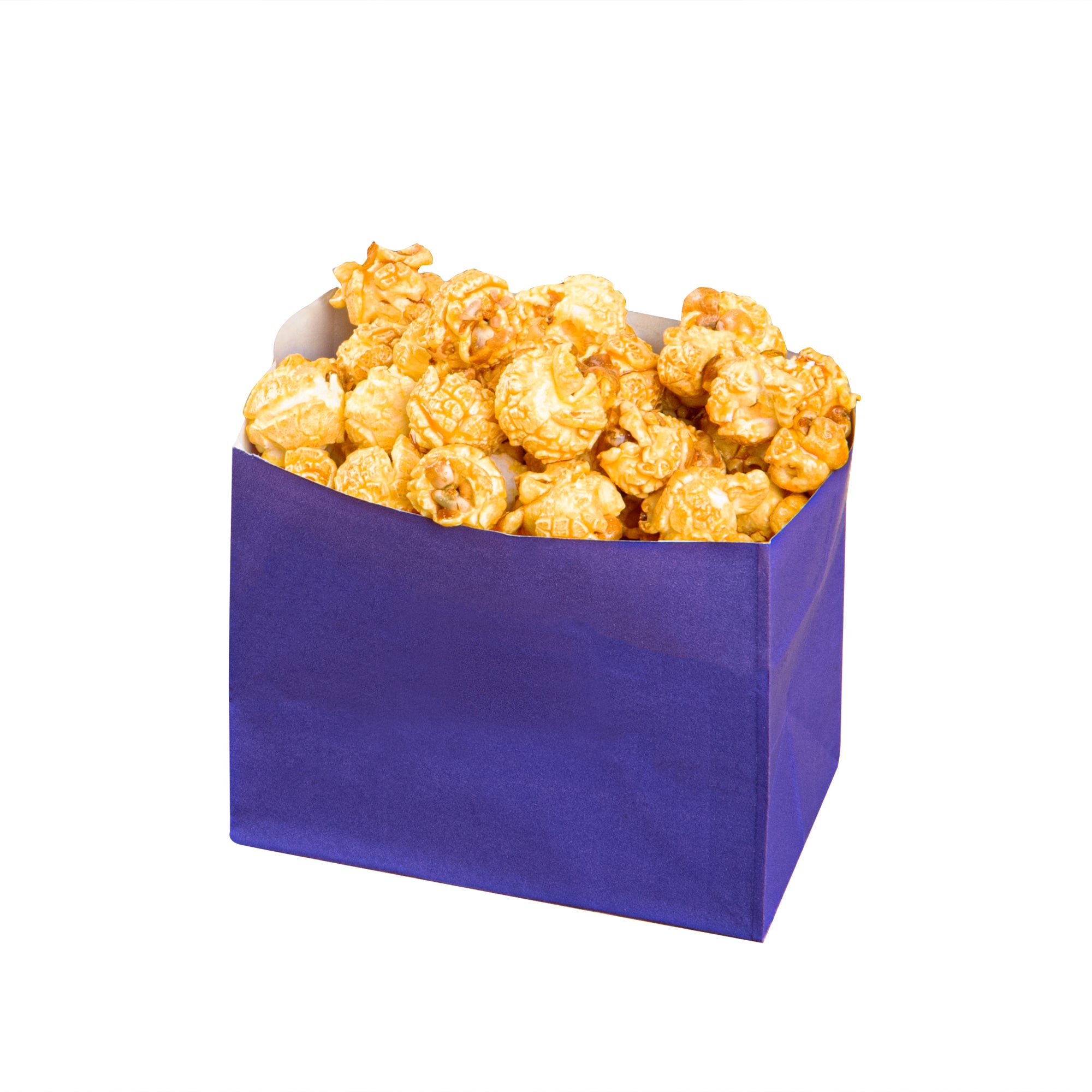 Purple Paper Snack Bags - 4.25 x 2.5 x 3.75 Inches Large Size - 100 Count Box - Perfect for Parties, Picnics & School Lunches