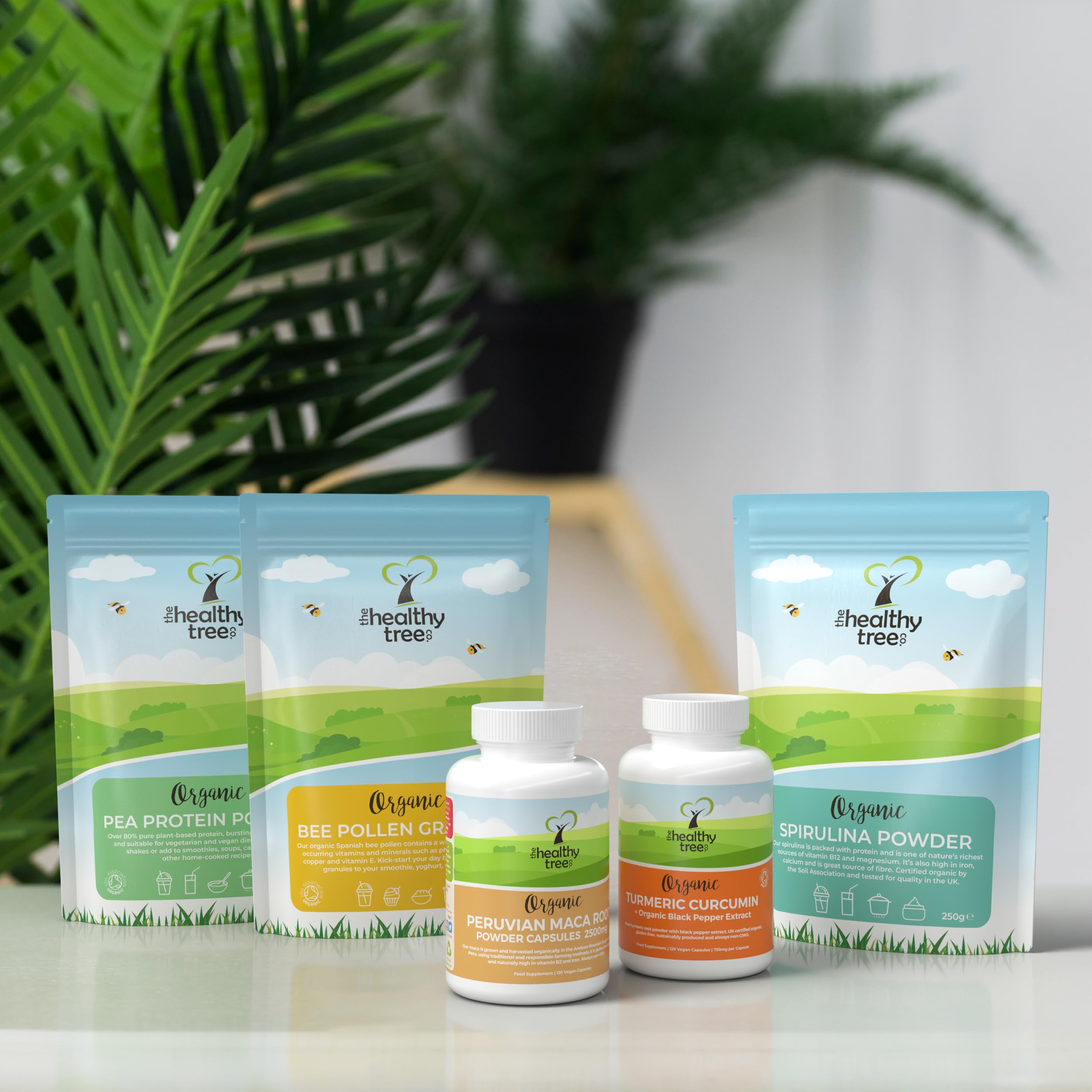 Organic Spirulina Powder by TheHealthyTree Company - Vegan Superfood for Smoothies & Juices | Rich in Vitamin B12, Protein, Iron & Calcium | UK Certified Pure Spirulina Supplement (250g) | Perfect for Detox, Energy Boosts & Healthy Lifestyle