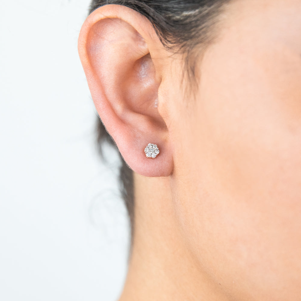 1/4 Carat Diamond Stud Earrings in 9ct Yellow Gold - Elegant Everyday Jewelry for Women, Perfect Gift for Anniversary, Birthday & Special Occasions