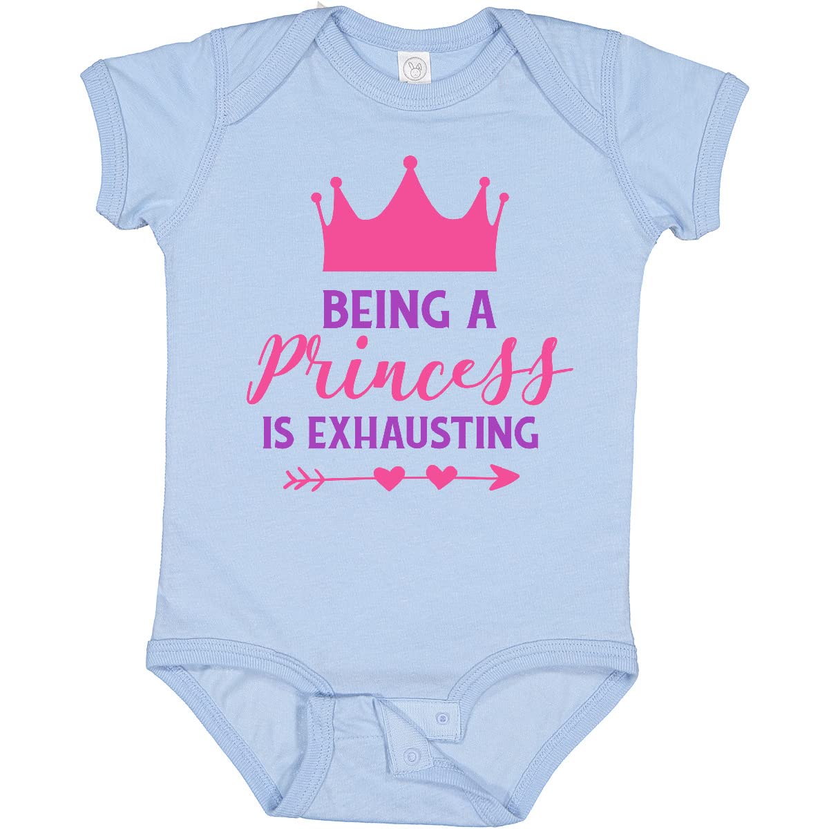 Princess Crown Hearts Baby Bodysuit - Perfect for Birthday & Photo Shoots