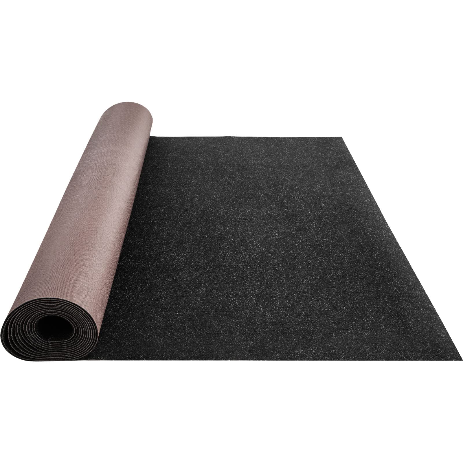 Happybuy 6 ft x 18 ft Marine Boat Carpet - Waterproof Black Indoor/Outdoor Carpet with Anti-Slip Backing, Marine Grade Deck Rug for Boats, RV, Patio - Easy to Clean & Cuttable for Custom Fit