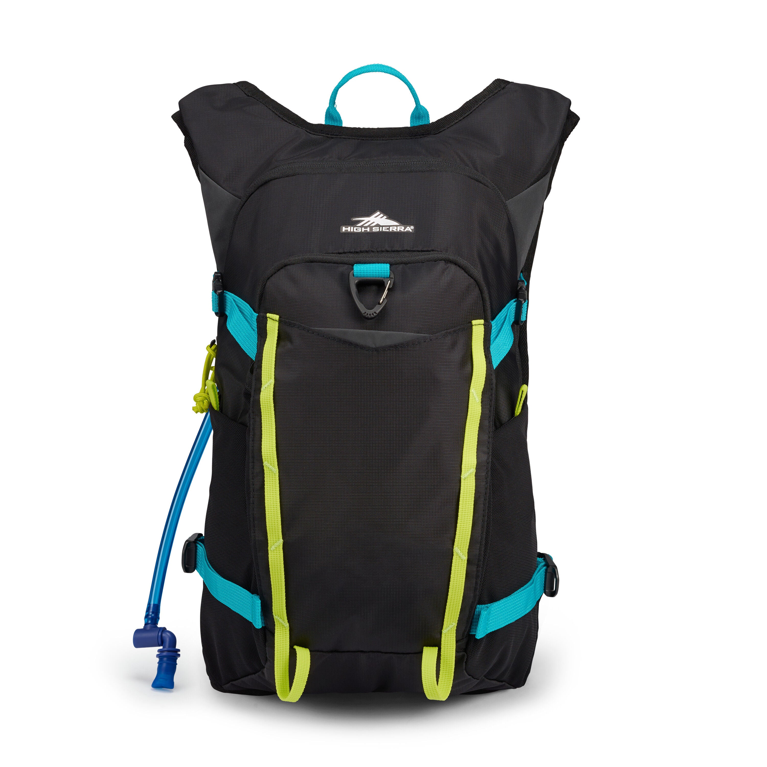 High Sierra Hydrahike 2.0 16L Hydration Backpack - Lightweight Water Bladder Pack for Hiking, Running & Outdoor Adventures (Black)