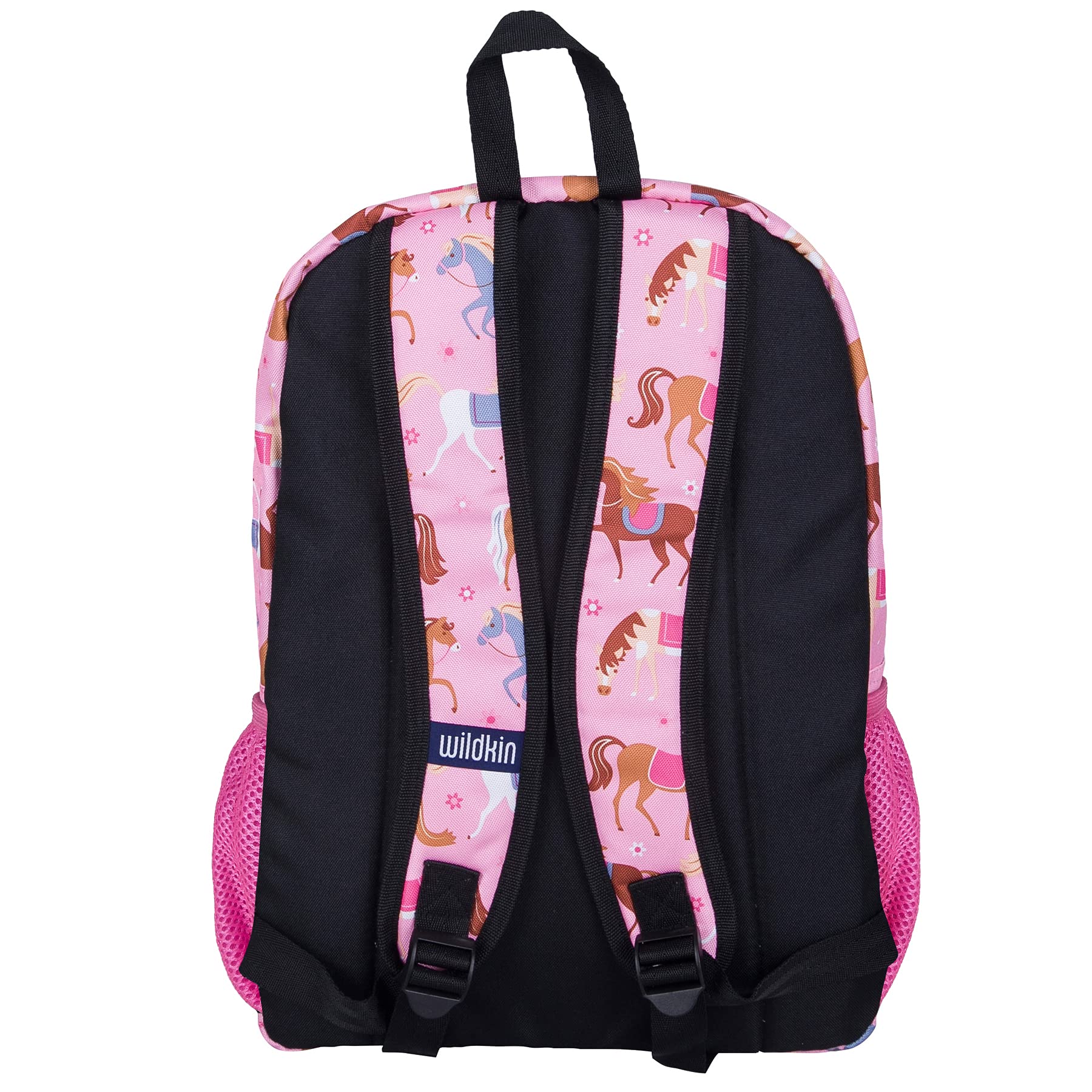 Wildkin 16-inch Kids Backpack for School - Durable Padded Backpack with Spacious Compartments for Boys & Girls - Horse Design - Perfect for Elementary Students, Day Trips & Outdoor Adventures