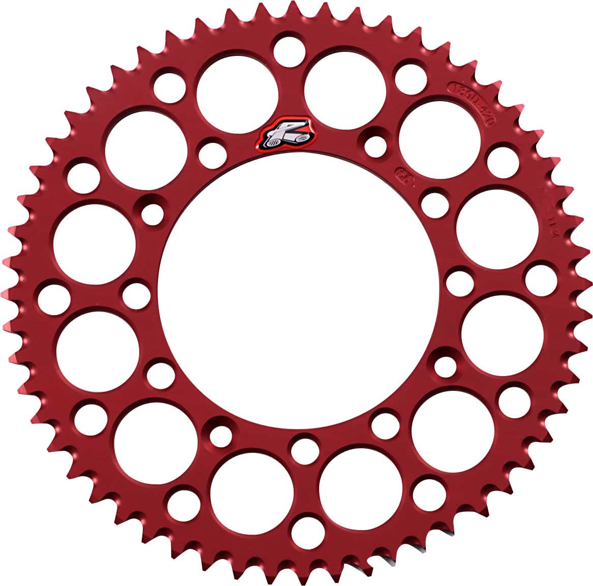 Renthal Ultralight Aluminum 56T Rear Sprocket - Red for Honda CRF250R/CRF450R (189U-420-56GRRD) | Durable Motorcycle Chain Sprocket for Off-Road & Motocross Racing