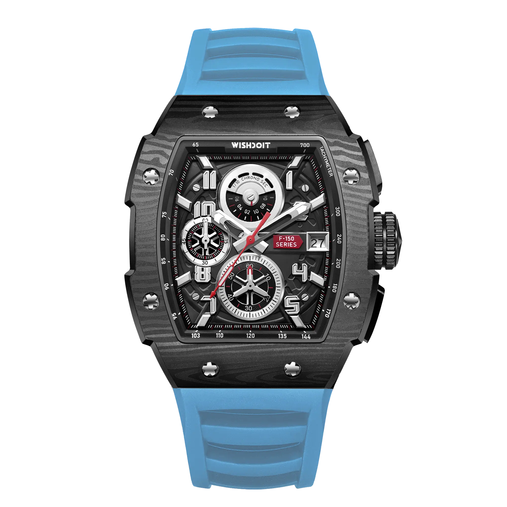RACING F-150 Chronograph Watch for Men - 1/10 Second Precision Stopwatch, Waterproof Sports Watch - Perfect for Racing, Outdoor Adventures & Daily Wear