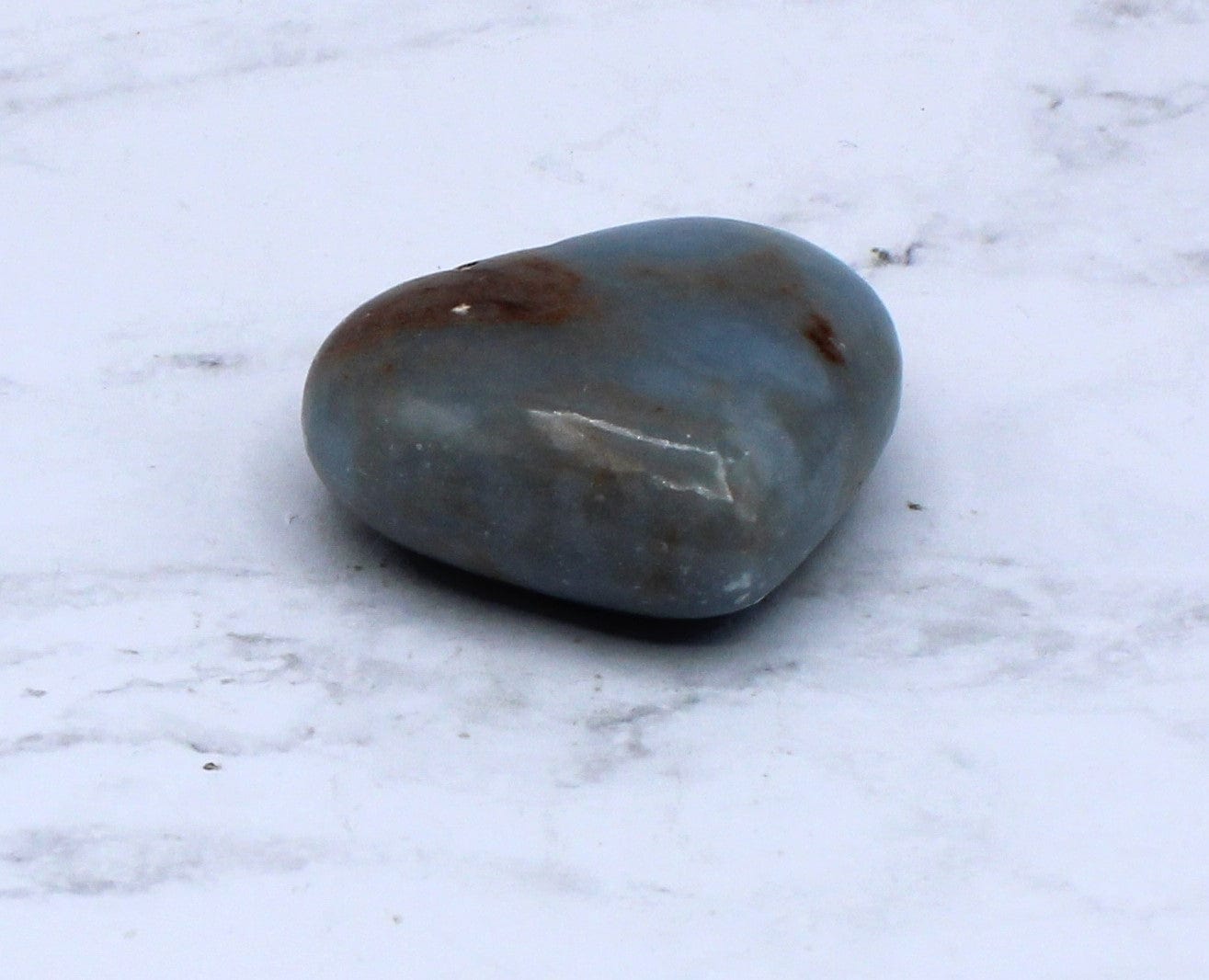 Angelite Heart Pendant Necklace - Natural Blue Angelite Stone Jewelry for Women, Healing Crystal Gift for Spiritual Protection & Love - Perfect for Meditation, Yoga & Energy Balancing