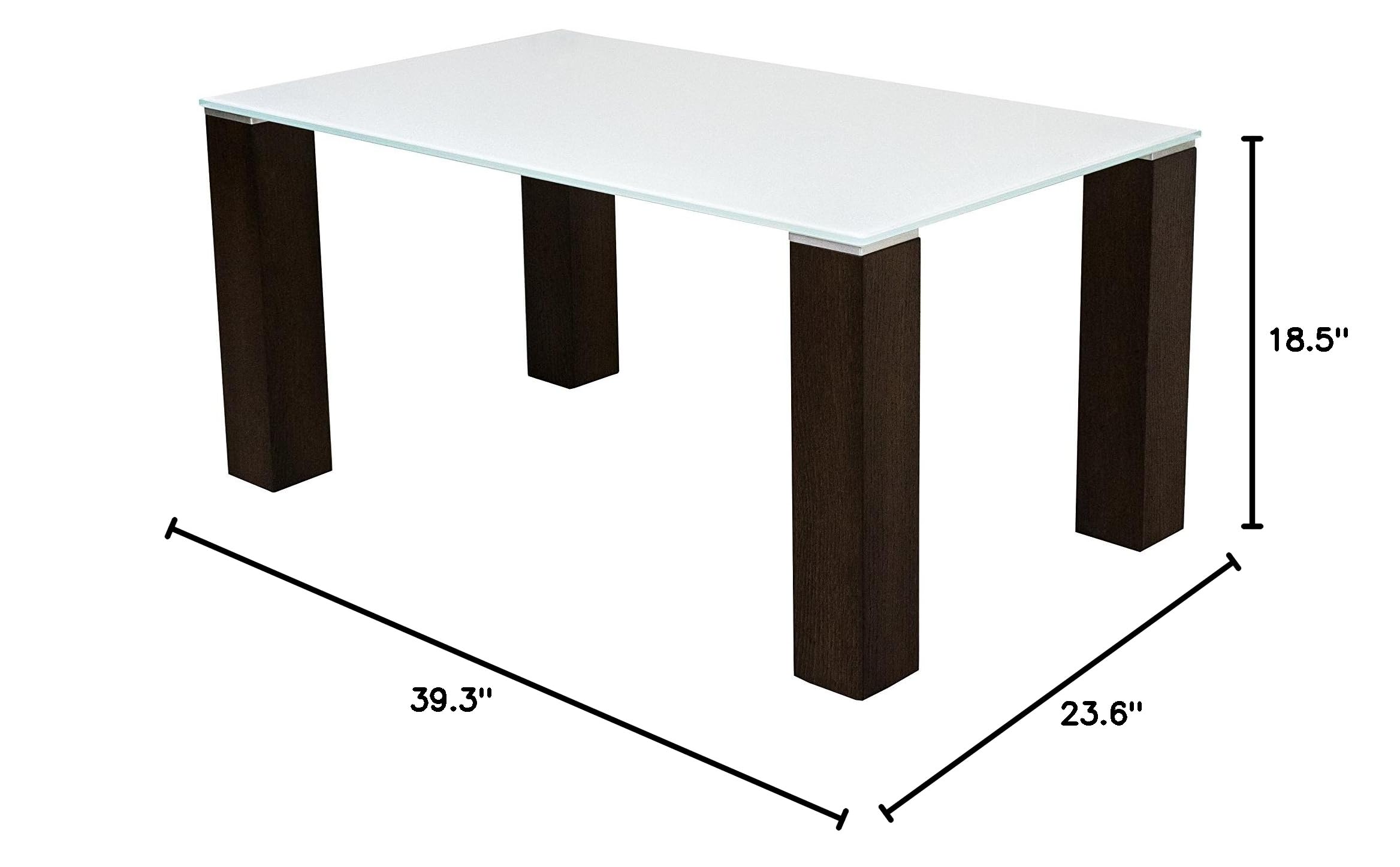 Modern White ROSH Coffee Table - Stylish Living Room Furniture for Small Spaces, Home Decor & Office Use