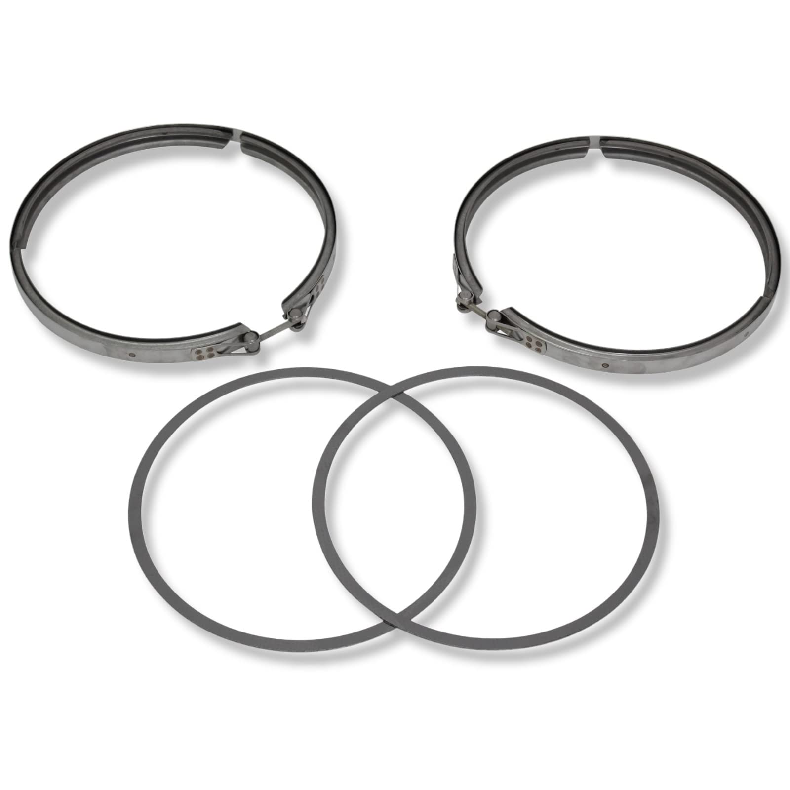 Volvo Mack DPF Filter Clamp & Gasket Kit - OEM 21212522 21212520 Replacement - Perfect for Diesel Engine Maintenance & Exhaust System Repair