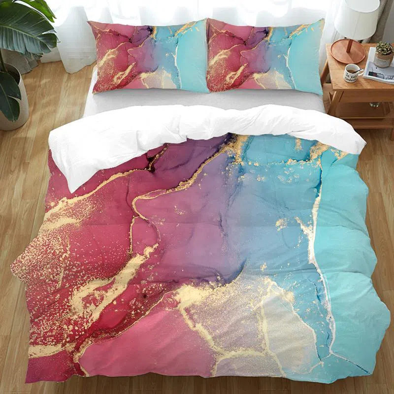 Luxury Budelli Beach Duvet Cover Set - Soft Cotton Bedding with Vibrant Coastal Print - Perfect for Beach House, Guest Room & Vacation Home Decor