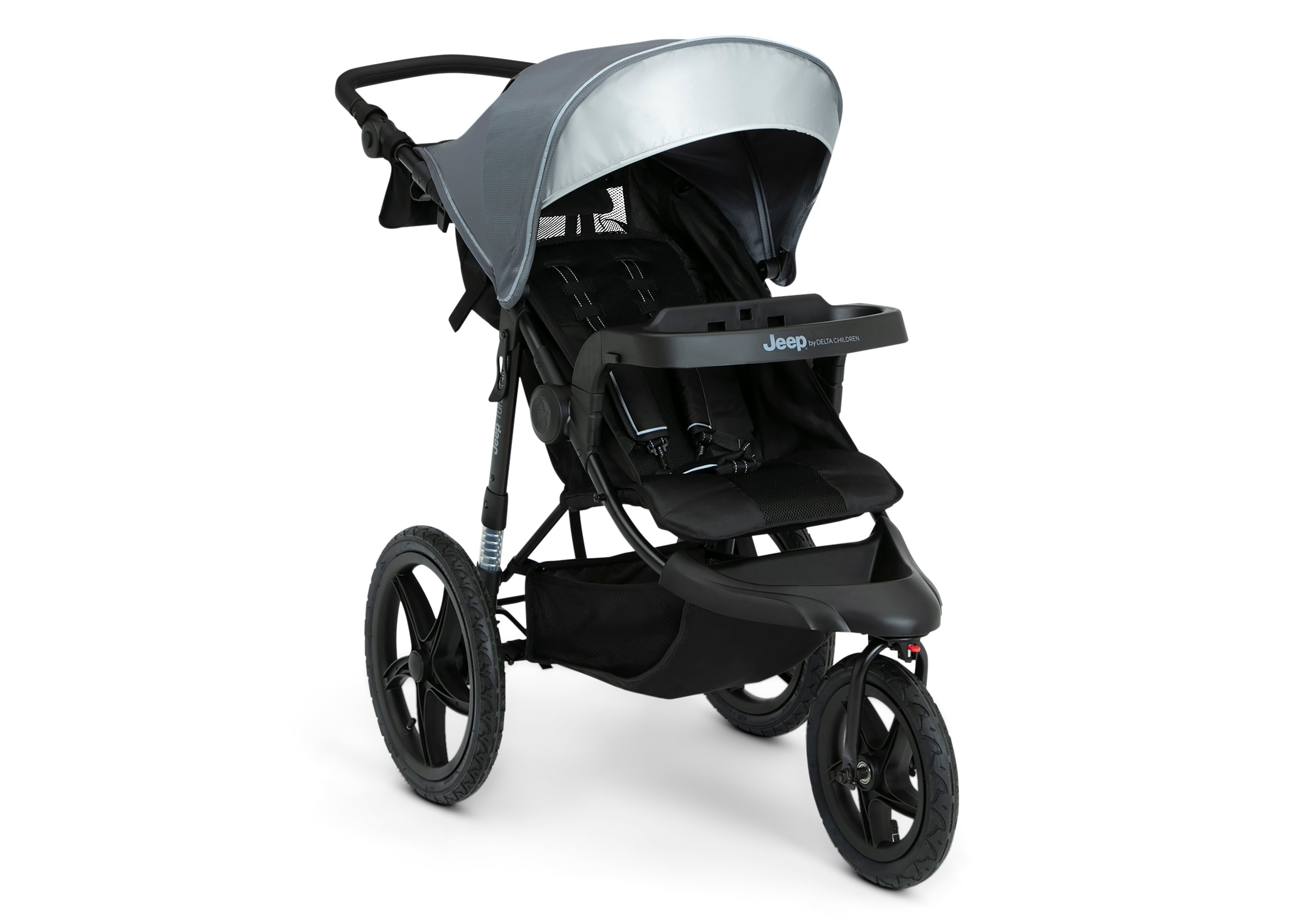 Jeep TurboGlyde All-Terrain Jogging Stroller for Running & Outdoor Adventures - Lightweight Baby Stroller with Shock Absorption for Smooth Rides on Trails, Parks & City Streets