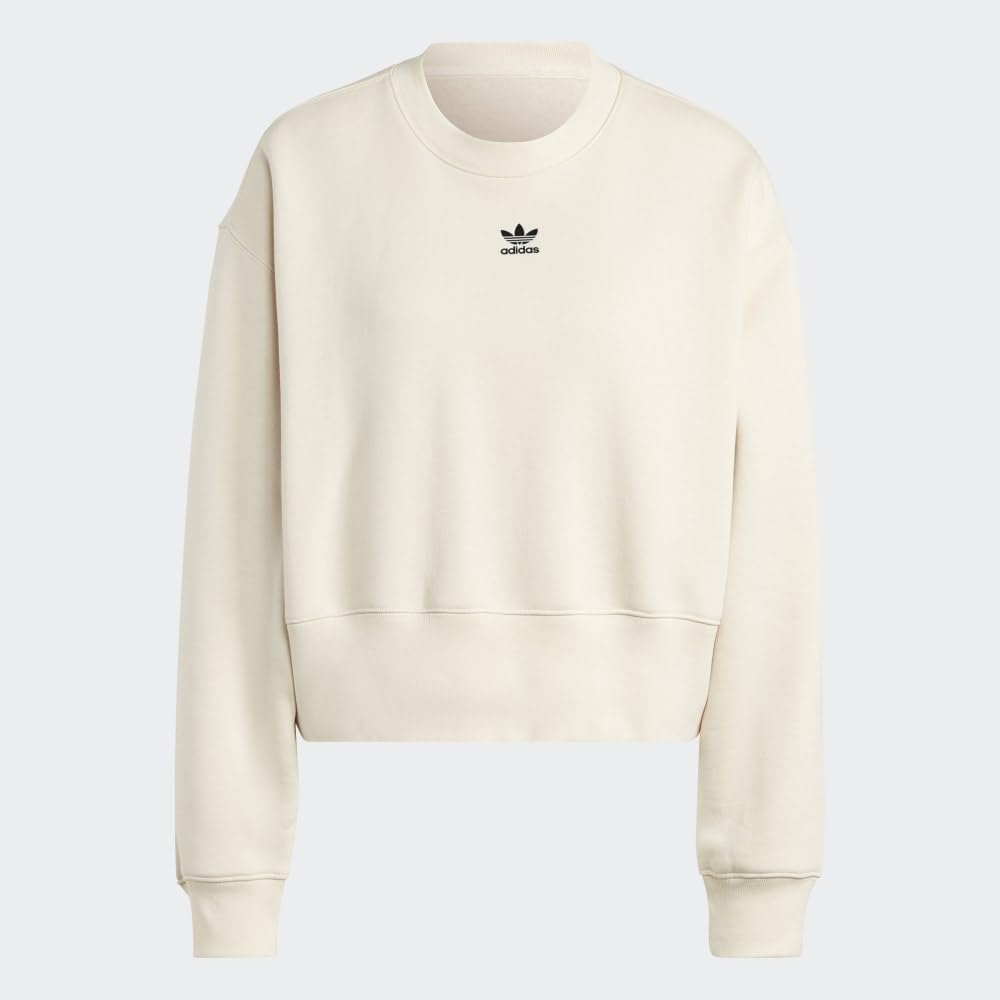 adidas Originals Women's Adicolor Essentials Crewneck Sweatshirt | Casual Pullover Hoodie for Everyday Wear | Gym, Streetwear & Lounge Outfits