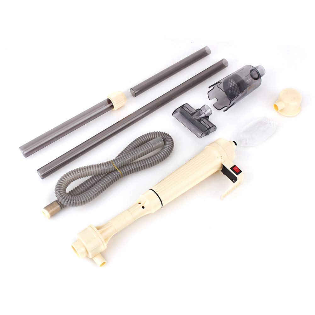 Electric Aquarium Gravel Vacuum Cleaner - Battery Powered Automatic Fish Tank Water Siphon & Gravel Filter Pump for Easy Tank Maintenance | Perfect for Freshwater & Saltwater Aquariums, Fish Tank Cleaning & Water Change