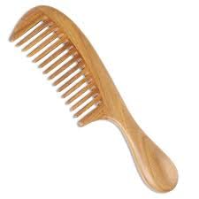 Premium Wide Tooth Wooden Comb for Women - Natural Hair Detangler & Scalp Massager - Ideal for Thick, Curly & Long Hair (Pack of 1) - Perfect for Daily Hair Care & Travel