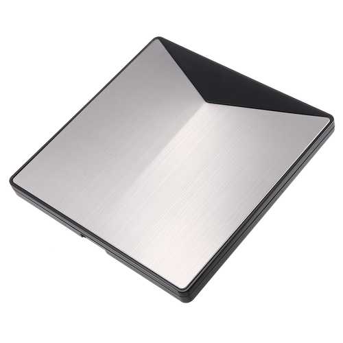 Portable Aluminum Alloy USB 3.0 External CD DVD Drive - Burner Player for Laptop & Desktop | Plug and Play for Movies, Music, Data Backup & Installation