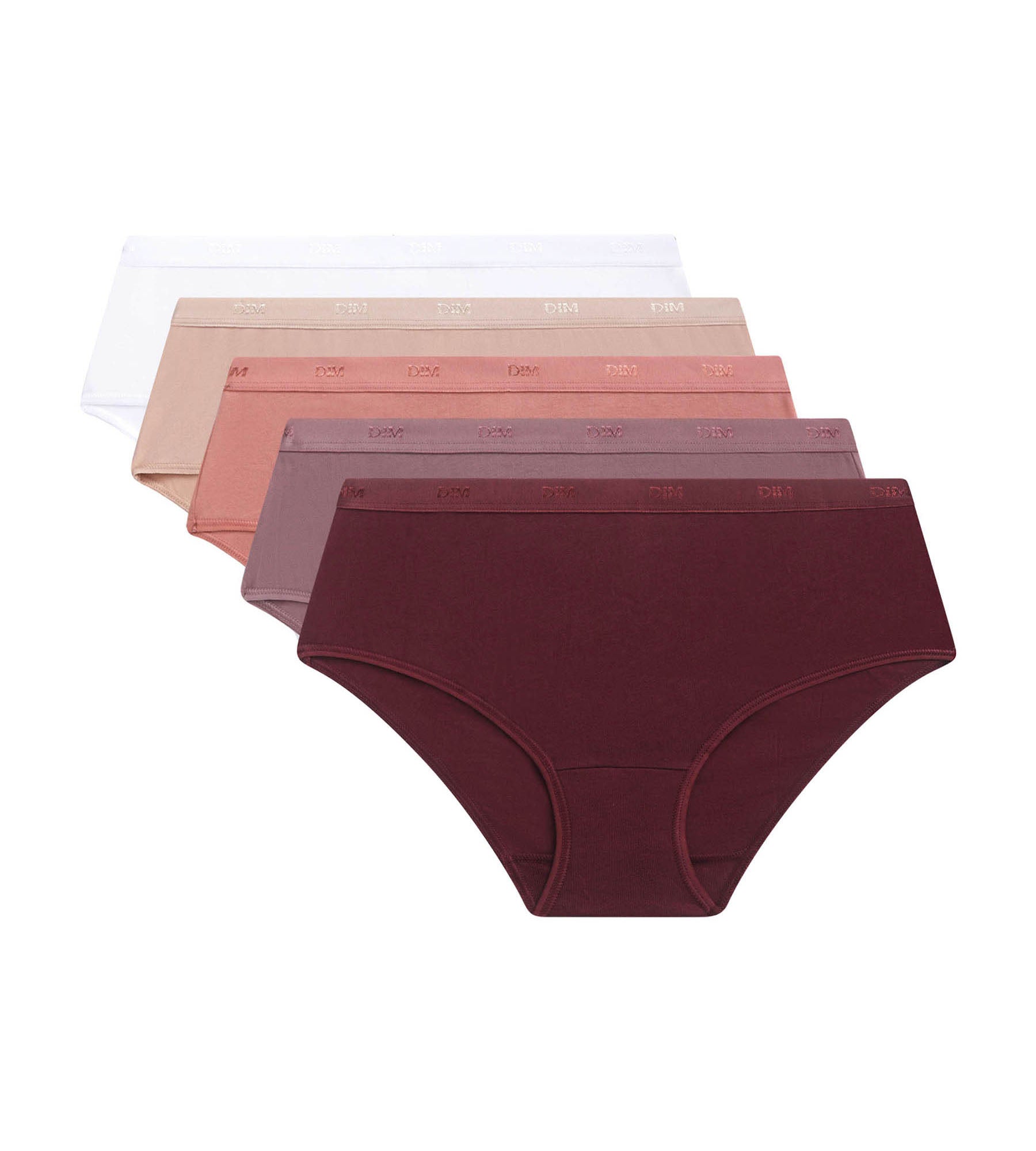 5-Pack Women's Stretch Cotton Shorts - High Waist Comfortable Underwear - Perfect for Sleepwear, Lounge & Everyday Wear