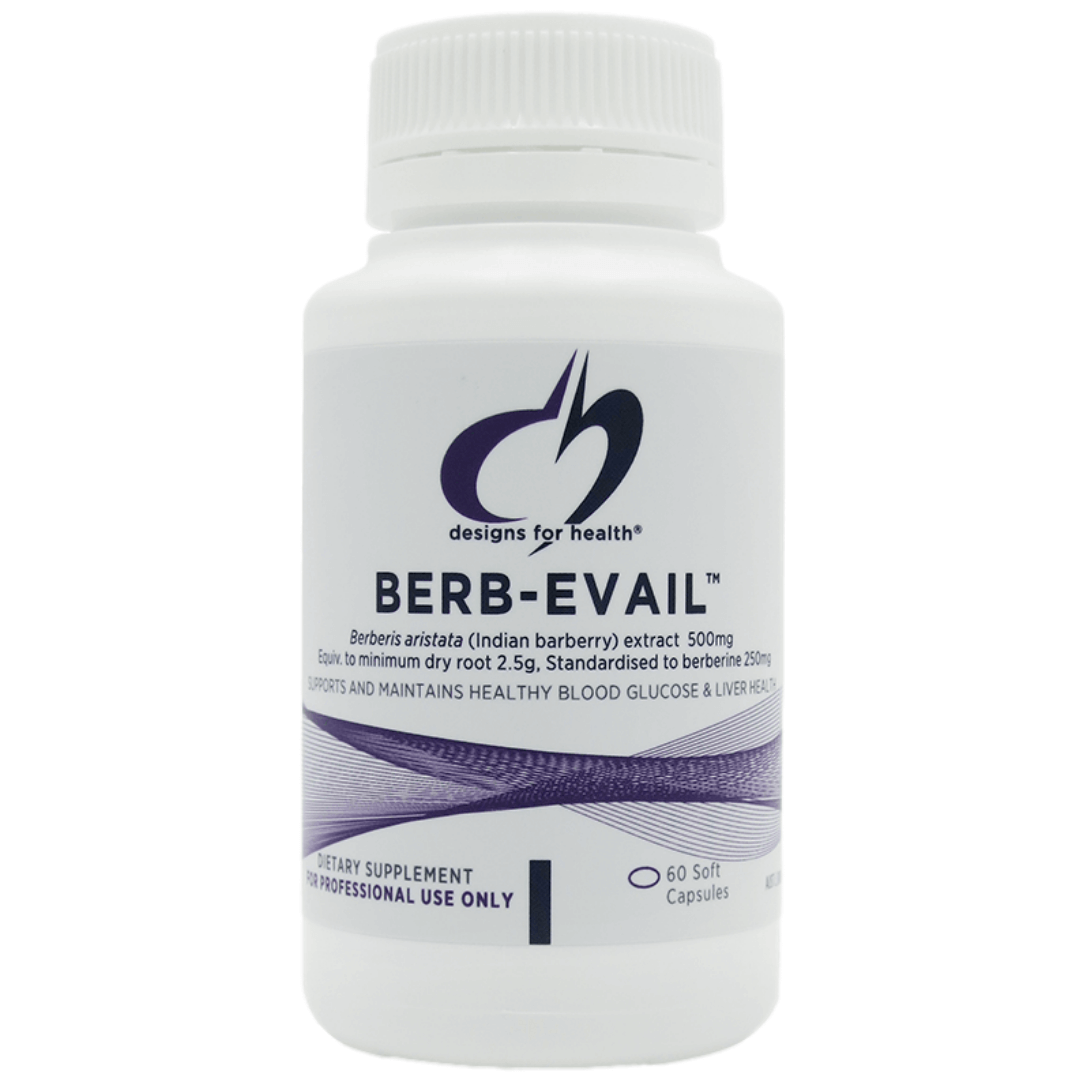 Designs For Health Berb Evail - Premium Berberine Supplement for Blood Sugar Support & Metabolic Health - Ideal for Daily Wellness & Weight Management