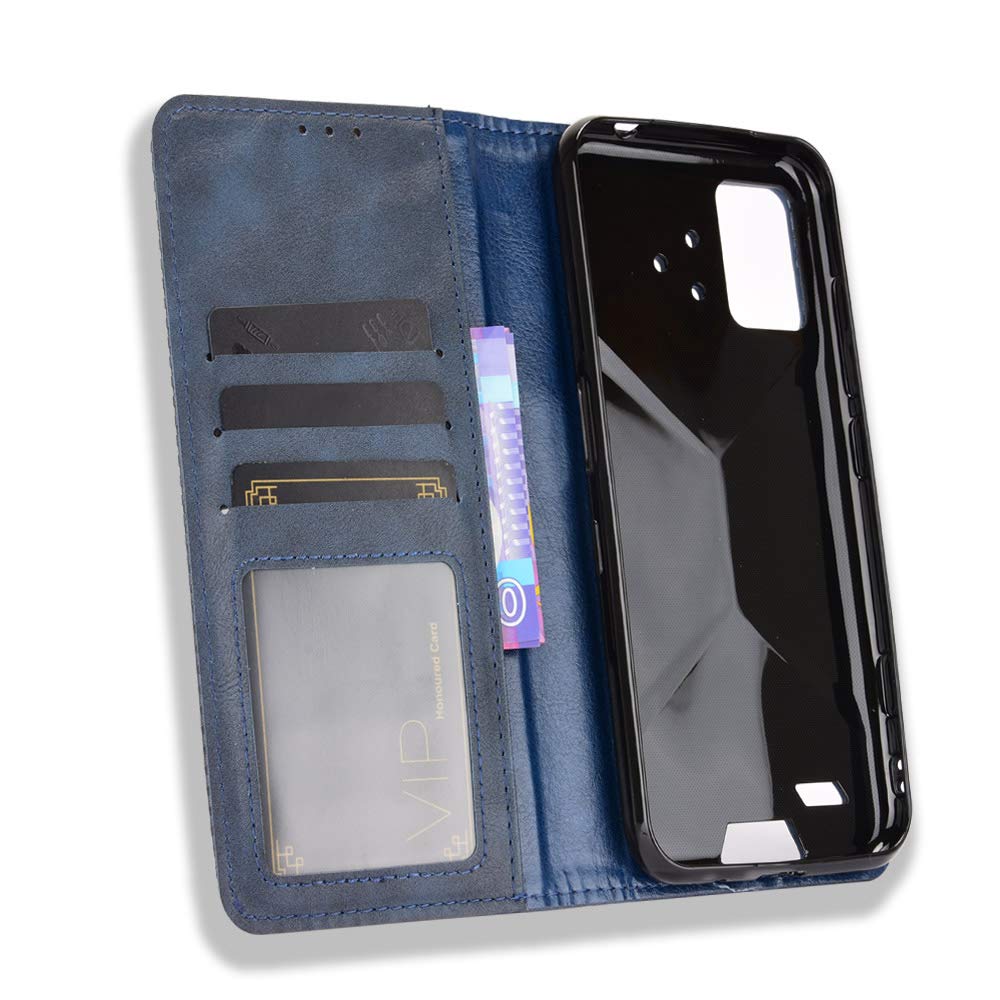 Premium PU Leather Flip Cover Case for Umidigi Bison - Shockproof & Scratch-Resistant Protection (Blue) | Perfect for Outdoor Adventures, Work & Daily Use