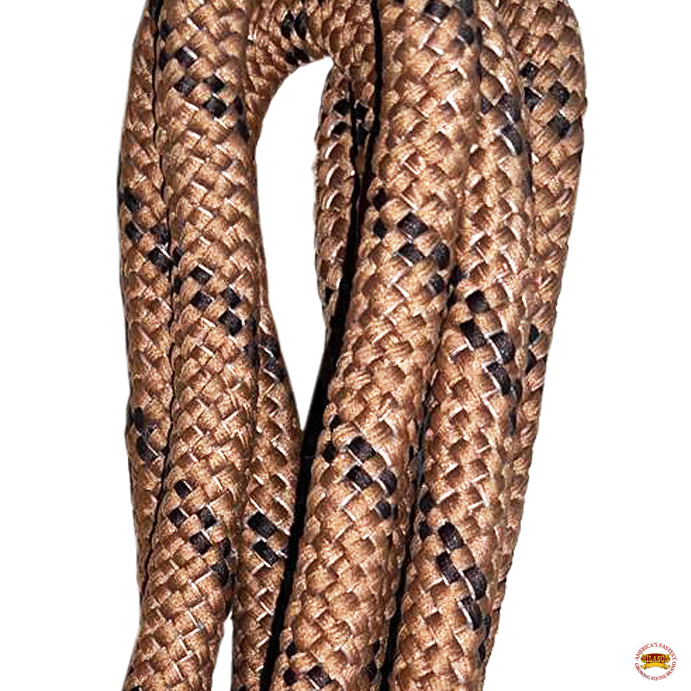Hilason 9ft Nylon Horse Lead Rope - Durable Round Training Rope for Horses, Ponies & Equine - Perfect for Trail Riding, Training & Stable Use (Brown)
