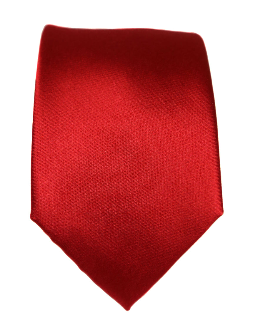 Classic Plain Red Necktie for Men - Elegant Formal & Business Attire | Perfect for Weddings, Office & Special Occasions