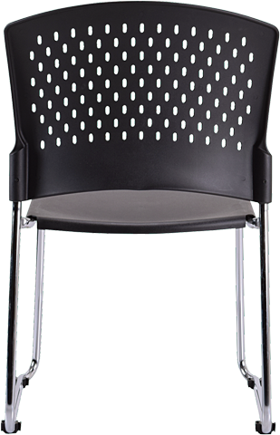 Eurotech Aire S4000 Plastic Stackable Chairs - Set of 4 - Lightweight & Durable for Events, Cafes, and Outdoor Use