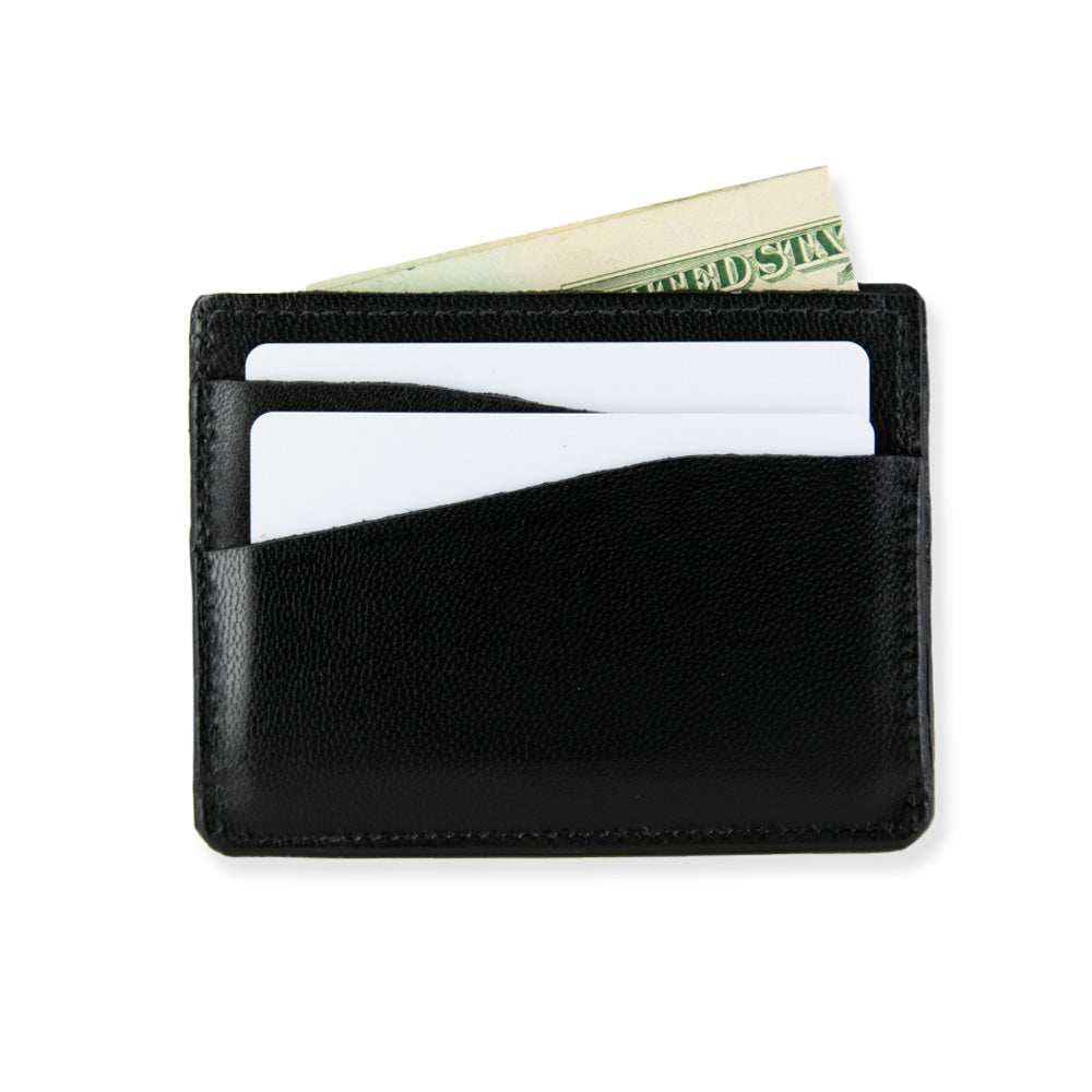 Premium Monroe Genuine Goatskin Leather Card Holder - Slim RFID Blocking Wallet for Men & Women - Perfect for Travel, Business & Everyday Use