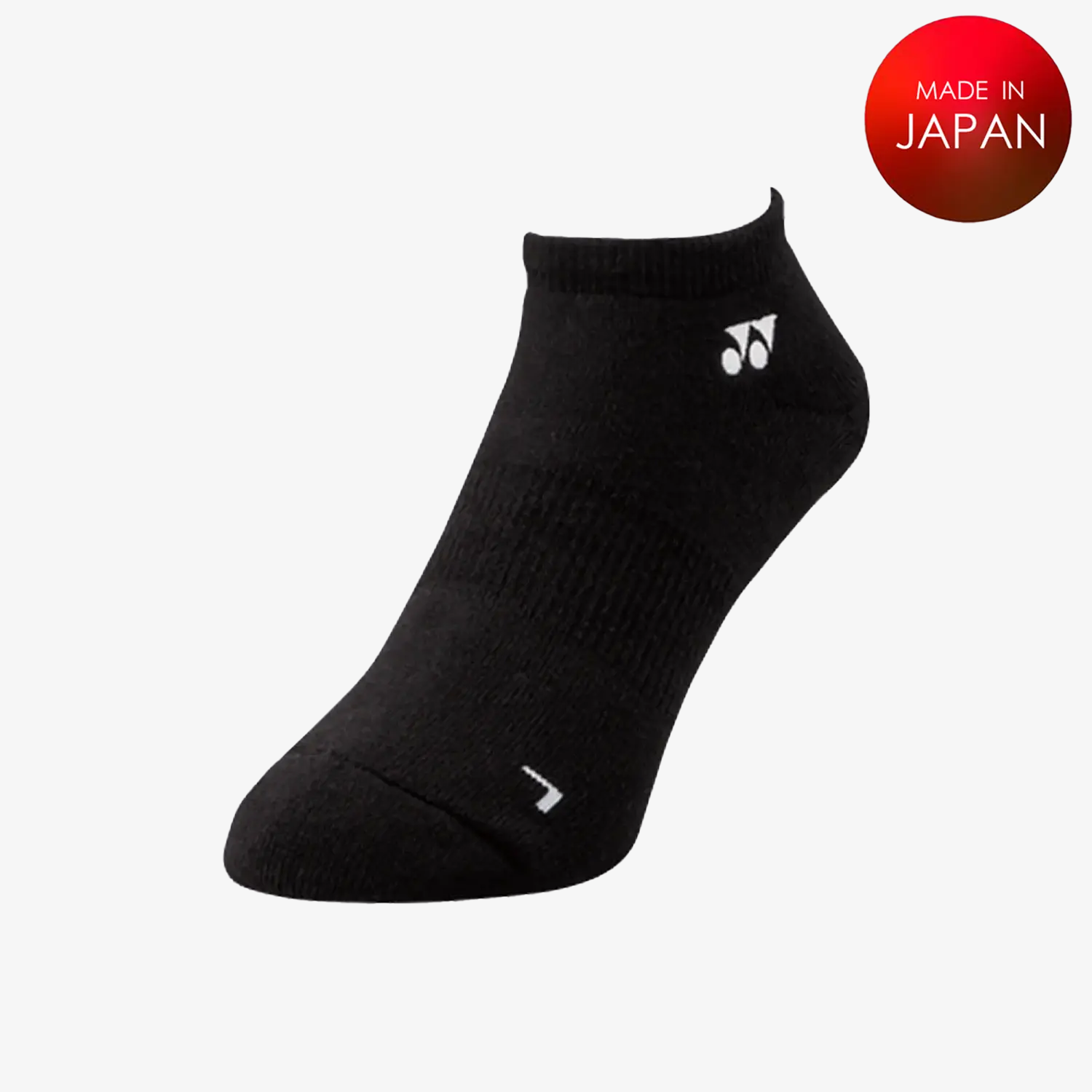 Yonex Men's XL Sports Socks 19121 - Black - Breathable Cushioned Athletic Socks for Running, Tennis & Gym Workouts