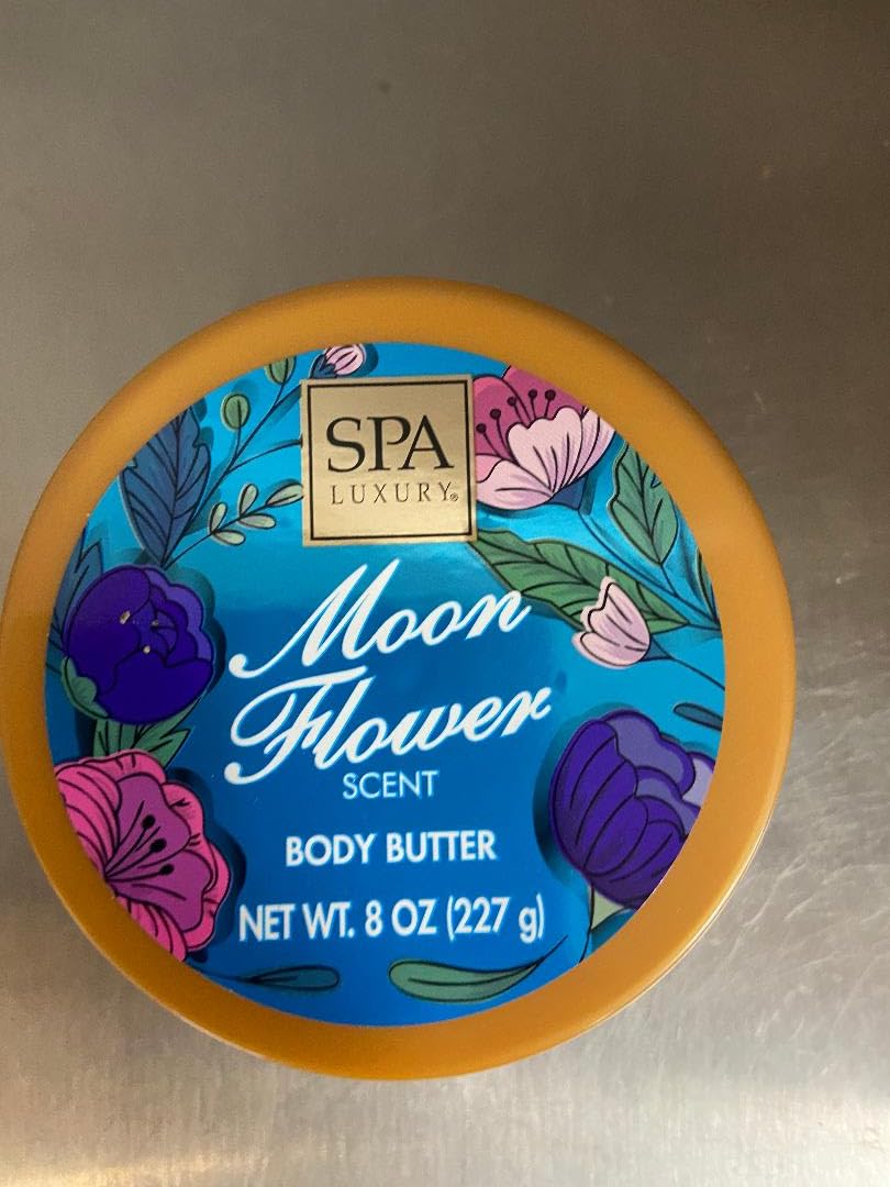 MOON FLOWER Natural Body Butter - 8 oz Hydrating Moisturizer for Dry Skin - Vegan & Cruelty-Free - Perfect for Daily Skincare & Gift Giving