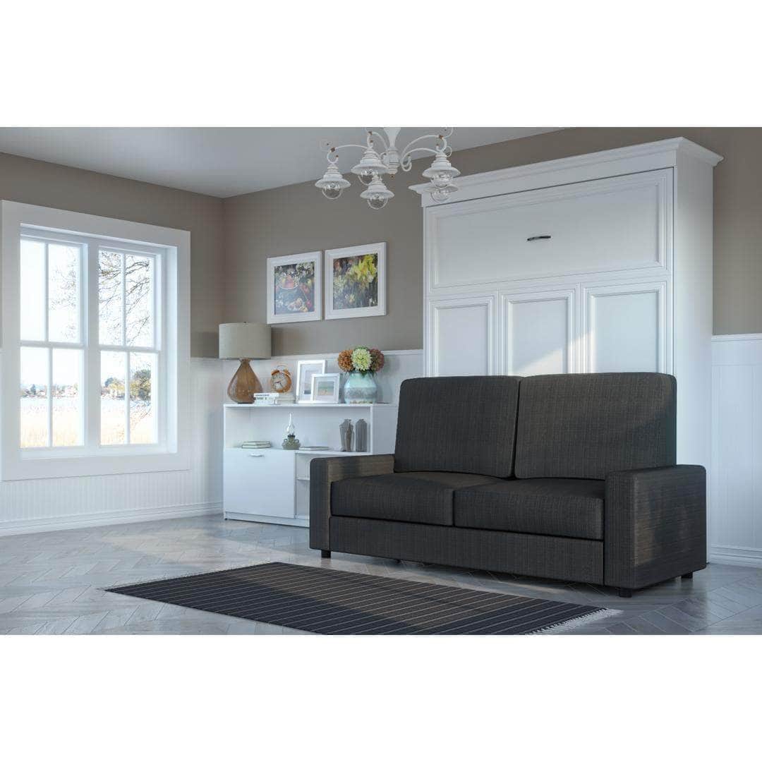 Space-Saving Queen Murphy Wall Bed with Sofa Set - Convertible Sleeper Sofa for Small Apartments, Guest Rooms & Home Offices