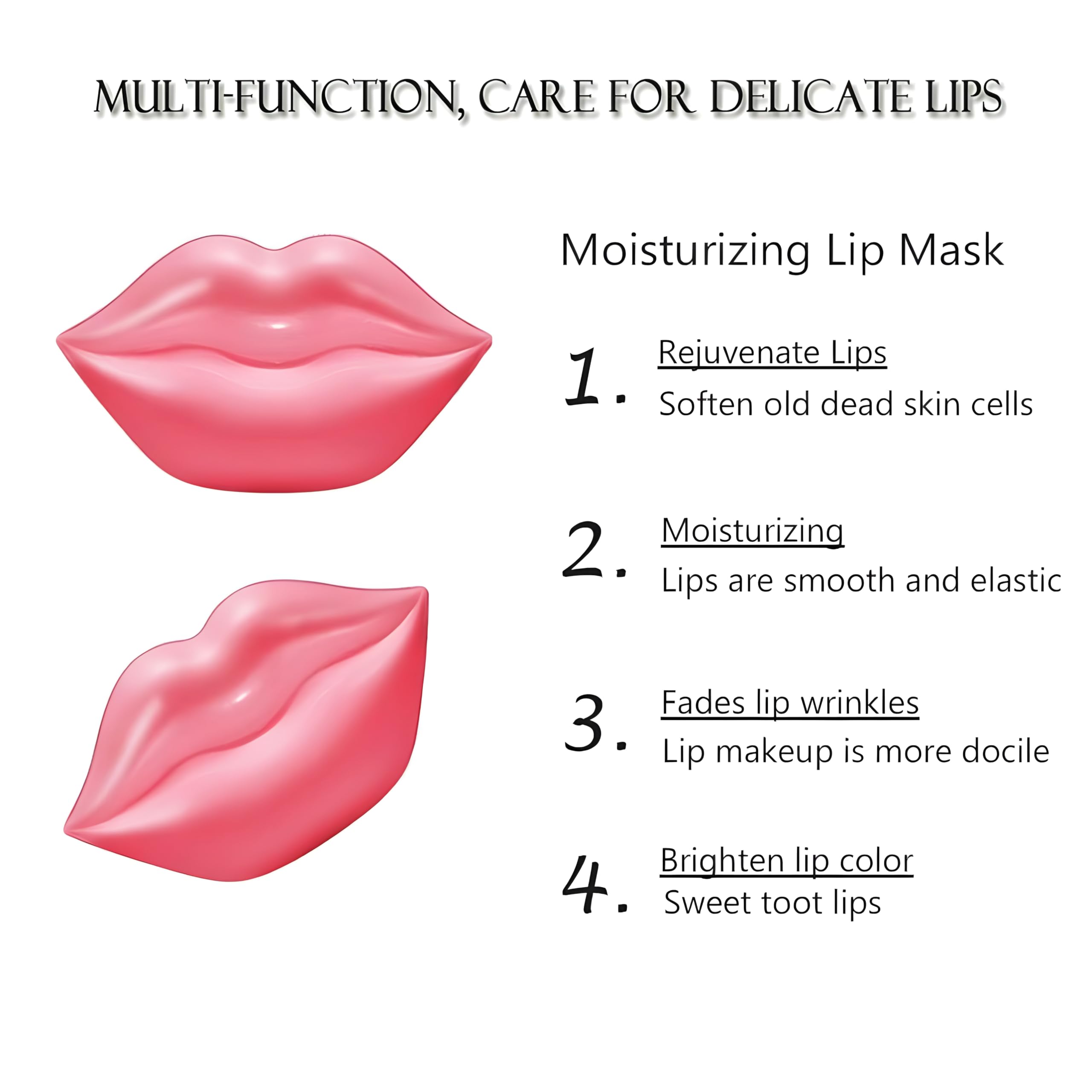 20 Pcs Hydrating Lip Mask for Overnight Care - Reduces Lip Lines & Restores Moisture, Nourishing Gel Treatment for Plump Lips - Perfect for Dry Lips, Nighttime Skincare & Daily Lip Care Routine