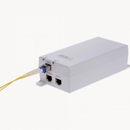 Axis Communications T8154 60W Power over Ethernet (PoE) Midspan with SFP - High-Speed Network Power Supply for IP Cameras, VoIP Phones, and Wireless Access Points