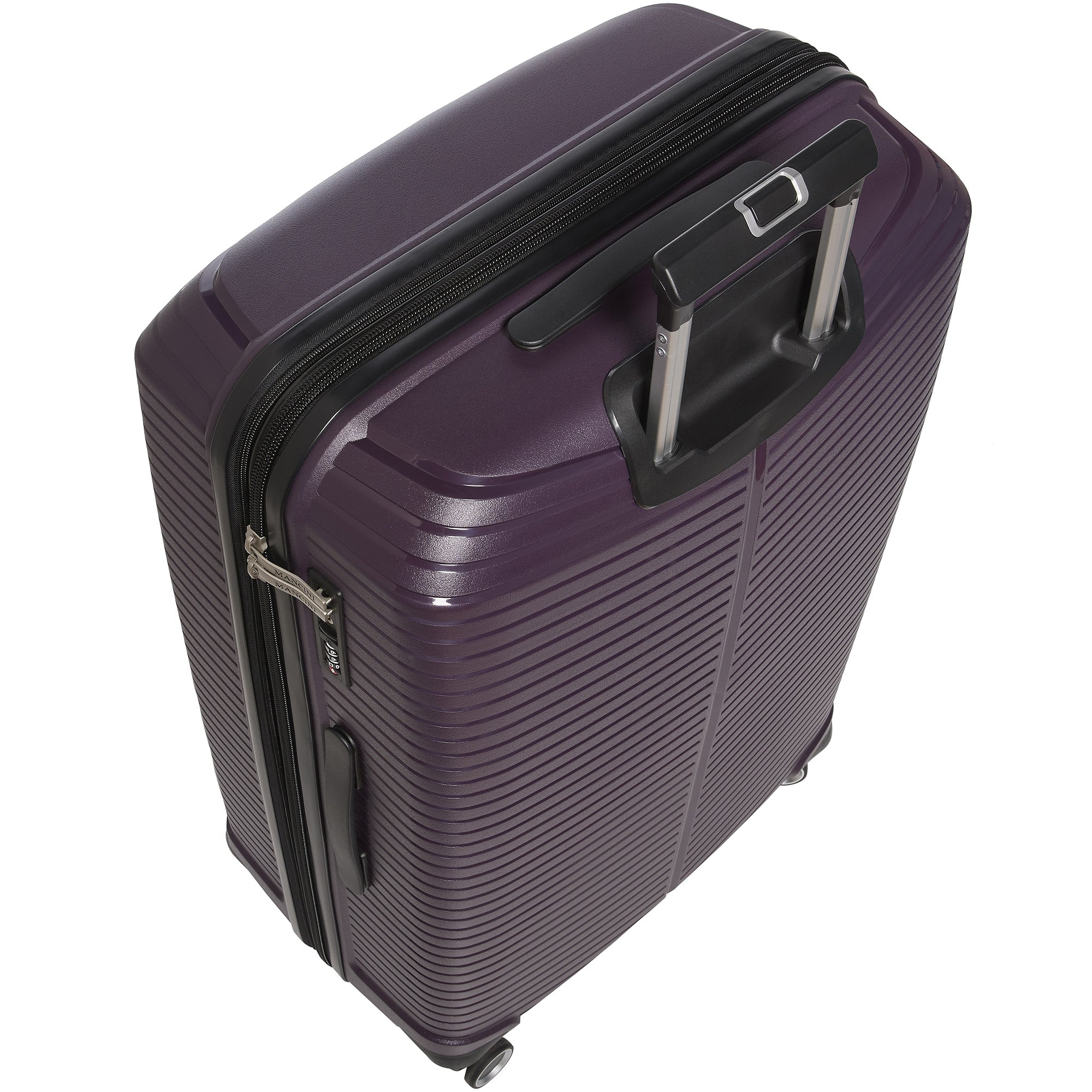 Mancini St. Lucia Collection 2-Piece Polypropylene Spinner Luggage Set (Carry On & Large Check-In Suitcase) - Lightweight Durable Travel Luggage for Business Trips & Family Vacations