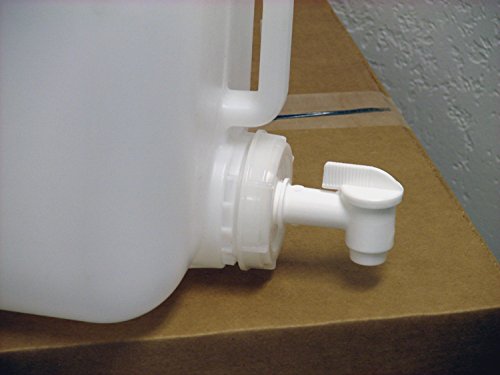 5 Gallon Carboy 4-Pack (20 Gallons) - Emergency Water Storage Kit with Spigot & Cap Wrench - New Clean Boxed - Perfect for Emergency Preparedness, Camping, and Home Brewing