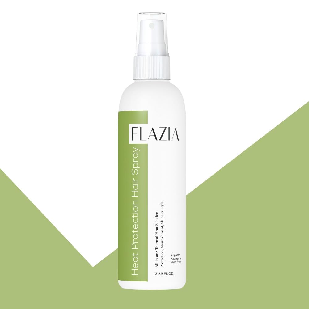 FLAZIA Heat Protection Hair Mist Spray - 100ml Thermal Shield for Blow Drying, Straightening & Styling Up to 230°C - Frizz Control for Dry, Damaged Hair (Men & Women) | Perfect for Salon Styling, Daily Heat Protection & Hair Care Routine