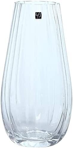 NIUBB Glass Vases - Clear Transparent Flower Vases for Home & Office Decor - Perfect for Centerpieces, Wedding Decor, and Plant Displays (Set of 1)