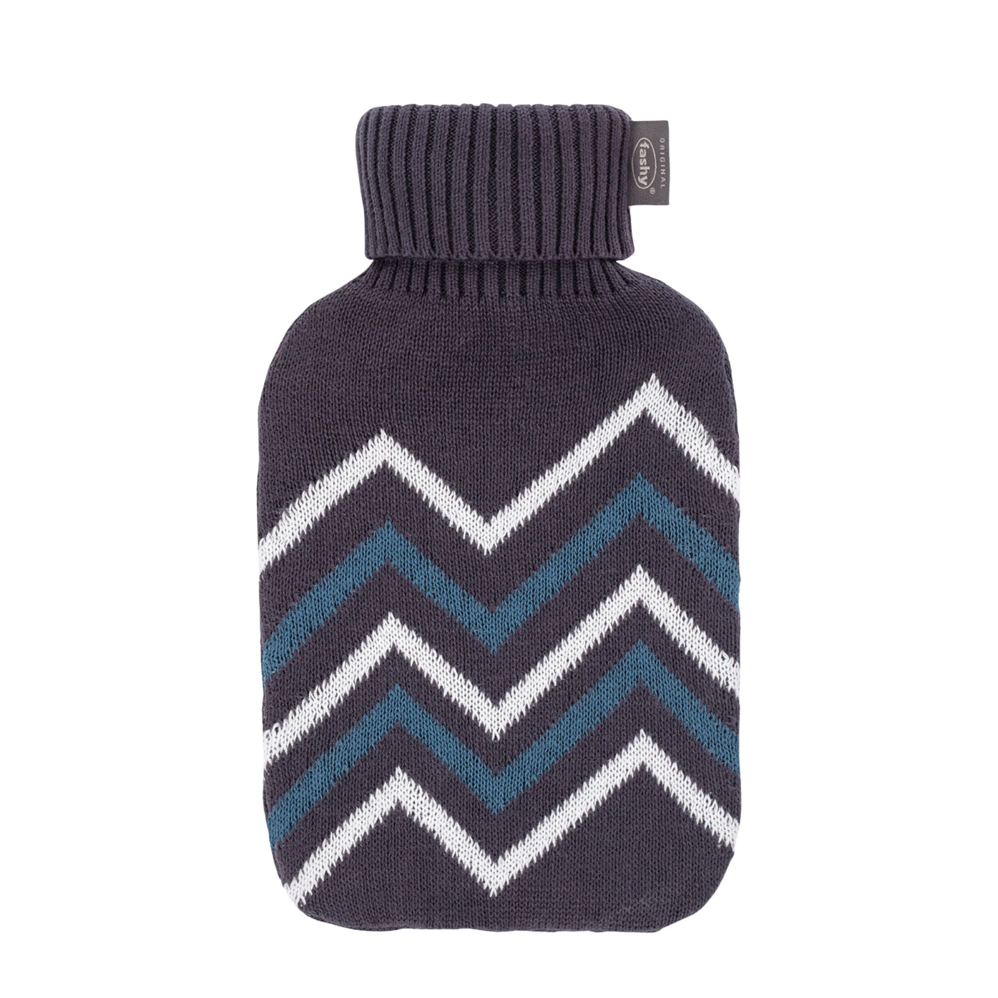 2 Liter Fashy Hot Water Bottle with Cozy Knitted Cotton Cover - Perfect for Pain Relief, Warmth & Comfort at Home, Office or Travel
