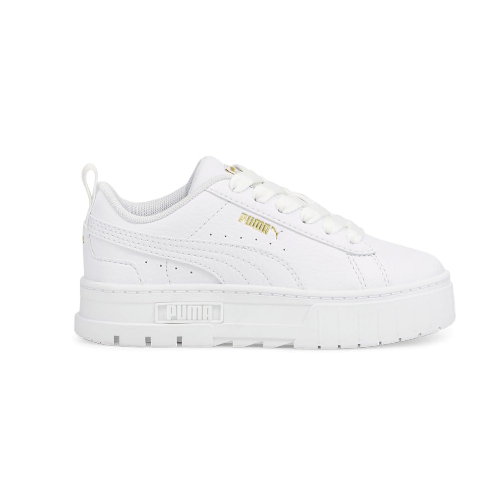 PUMA Mayze Leather Sneakers for Big Kids - Stylish & Comfortable School Shoes for Boys & Girls - Perfect for Casual Wear & Daily Activities