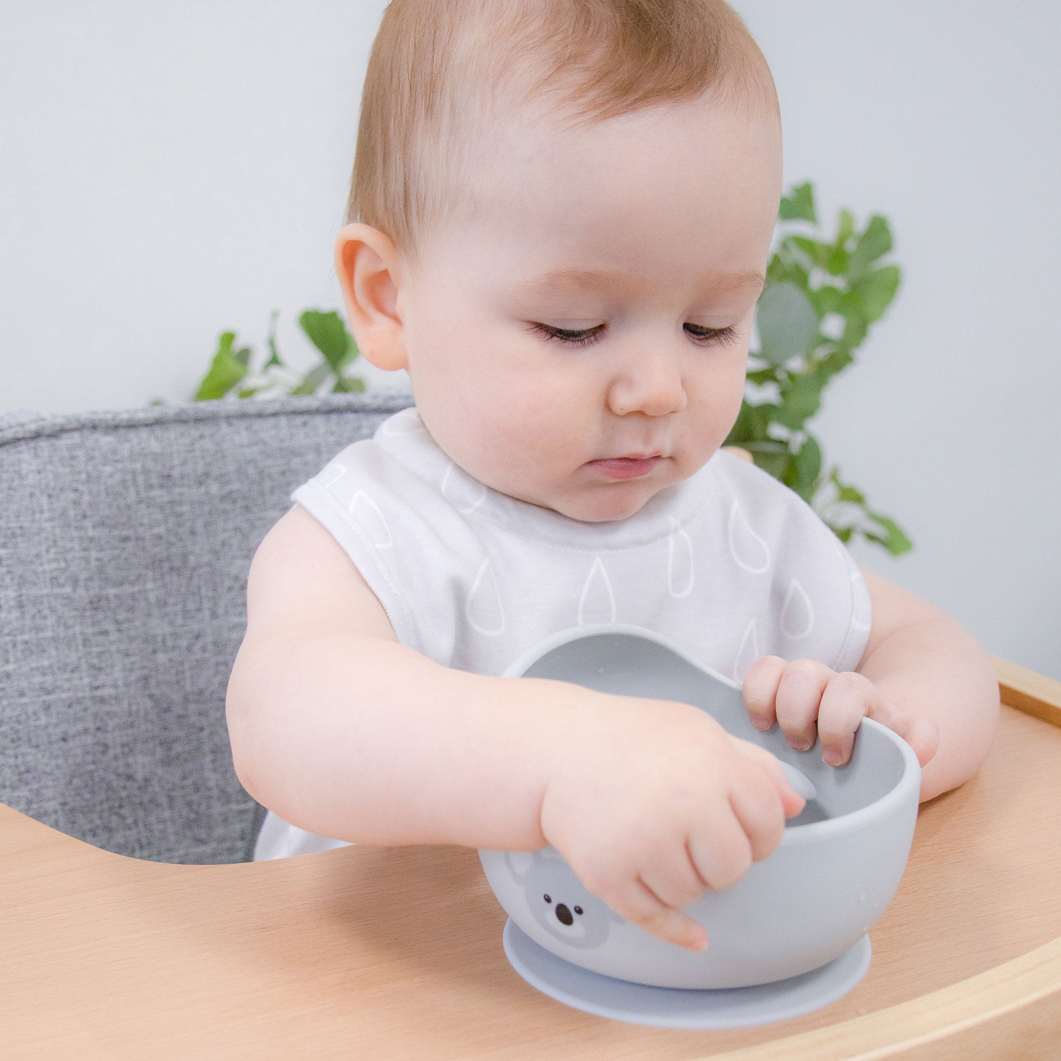 Nordic Style 2-Pack Baby Dribble Bibs - Soft Cotton Drool Bibs for Infants (Grey/Sand) - Perfect for Feeding, Teething & Everyday Use