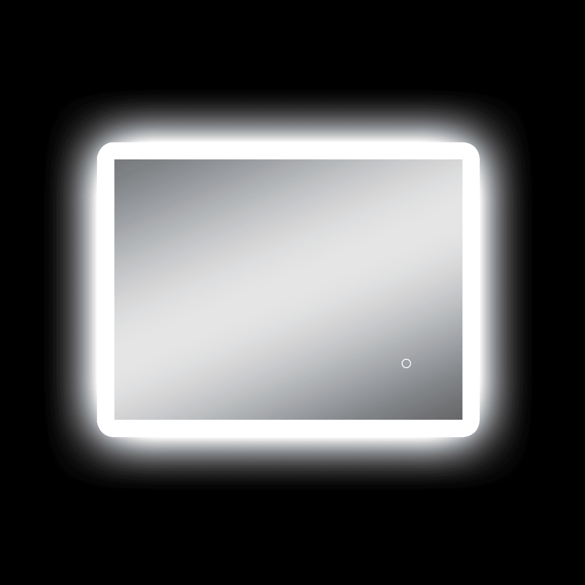 Pilsen LED Bathroom Mirror with Touch Dimmer & Anti-Fog Function - 4 Size Options for Vanity, Makeup & Shaving - Perfect for Modern Home & Spa Decor