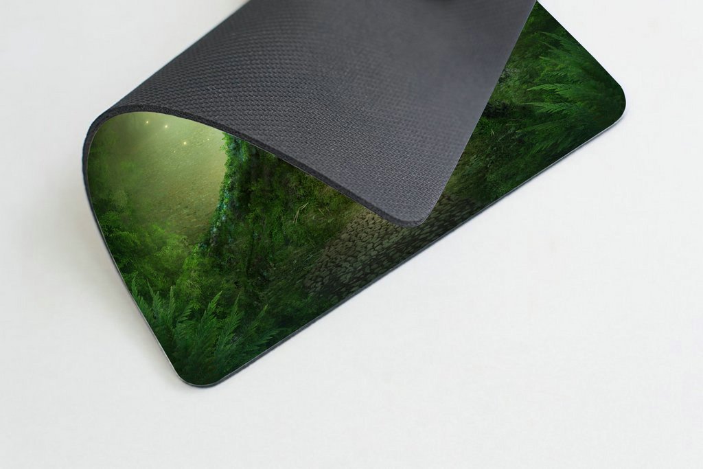 Custom Smooffly Gaming Mouse Pad with Fantasy Tree House Design - Large Non-Slip RGB Mouse Mat for PC, Laptop, Office & Esports Gaming