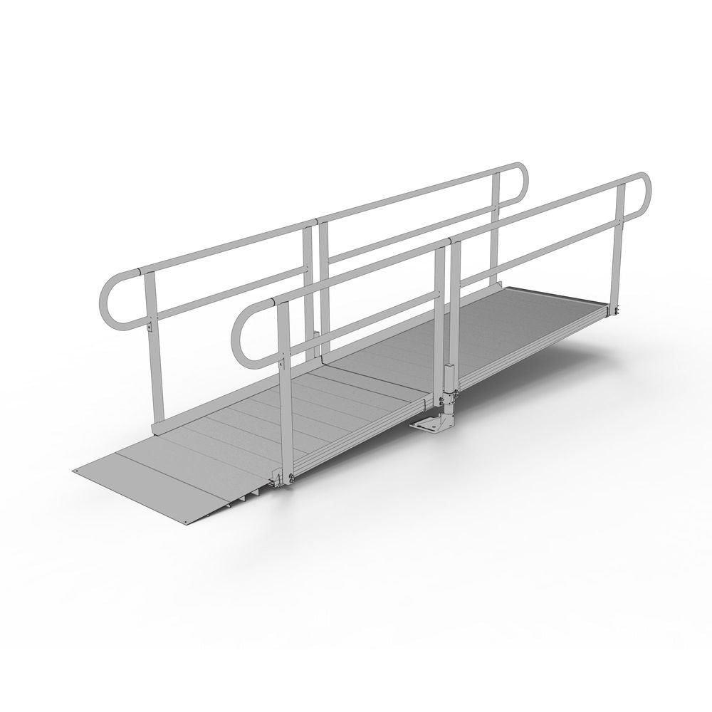 Pathway 3G Modular Ramp System - Heavy Duty Aluminum Wheelchair Ramp for Home & Business Access - Perfect for Steps, Doorways & Vehicles