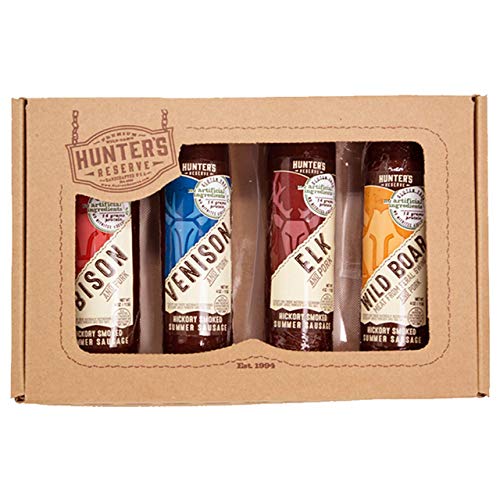 Hunter's Reserve Deadwood Shooter Summer Sausage Variety Pack - 3 Pack | Premium Cured Meat Snacks for Camping, Hiking & Outdoor Adventures