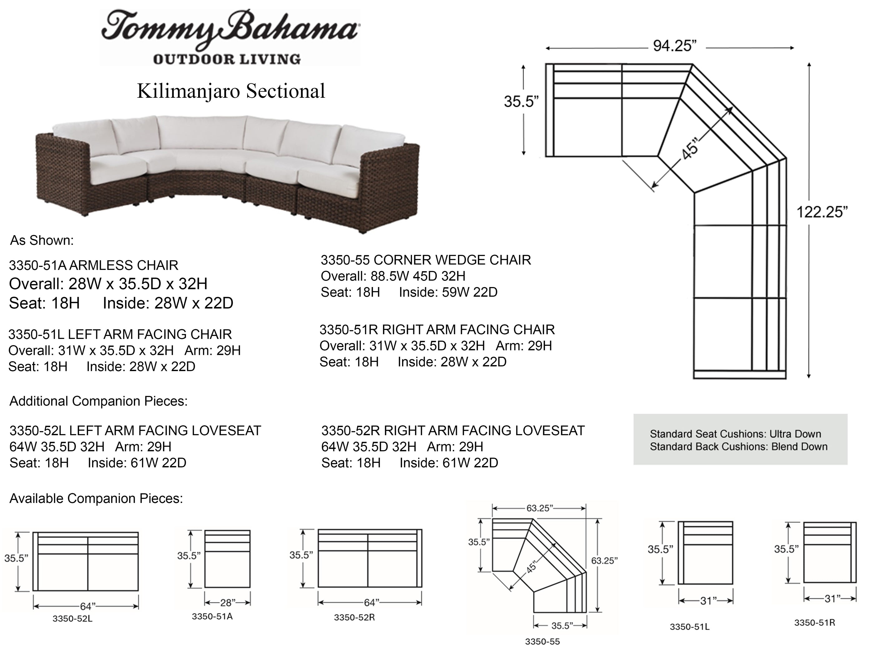 4-Piece Sectional Sofa Set 635 - Modern L-Shaped Couch for Living Room, Family Room & Home Theater - Comfortable & Stylish Furniture for Relaxing & Entertaining