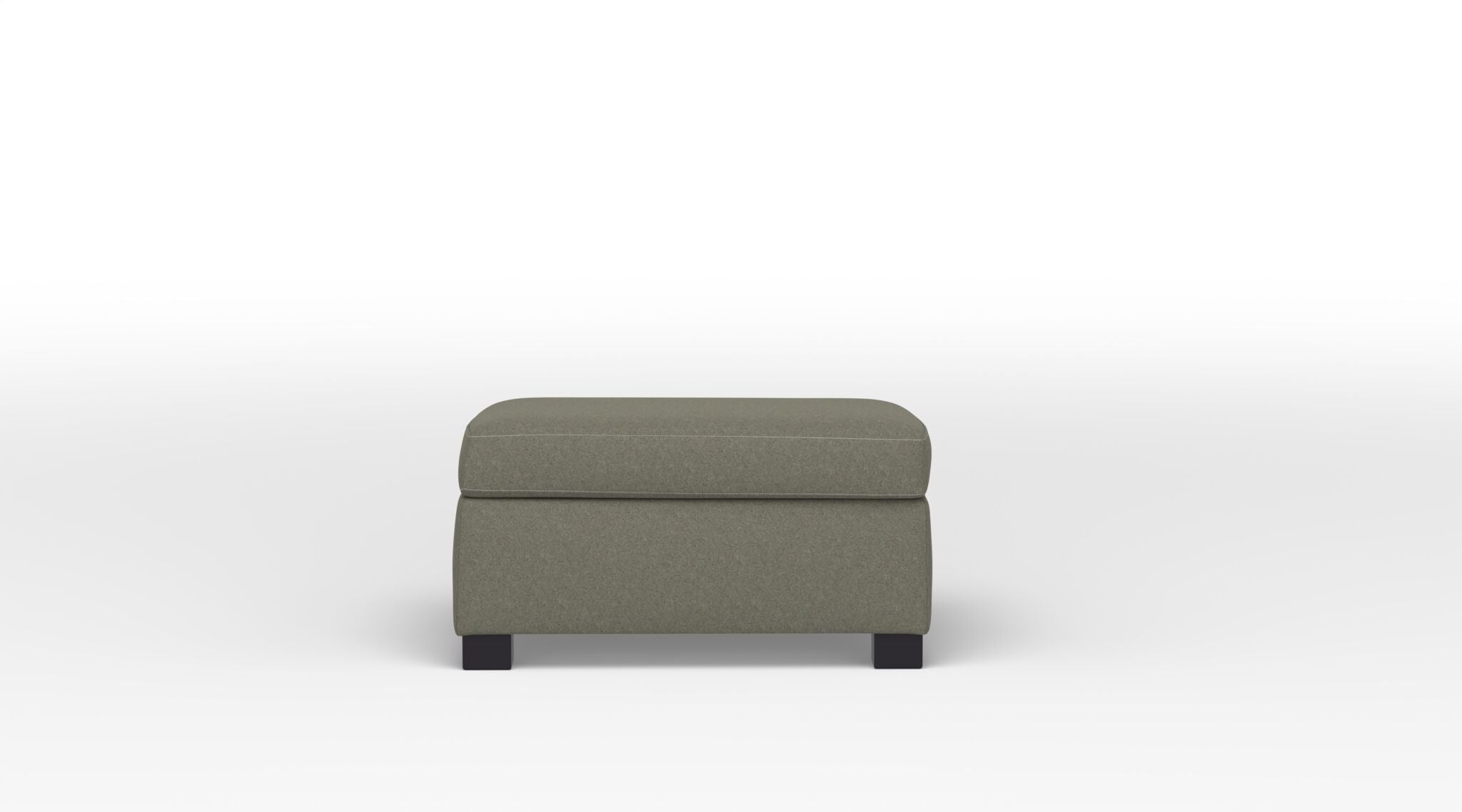 Celeste Rectangular Ottoman with Storage - Flax Brown Upholstered Bench for Living Room, Bedroom & Entryway | Multi-Functional Footrest, Seating & Storage Solution